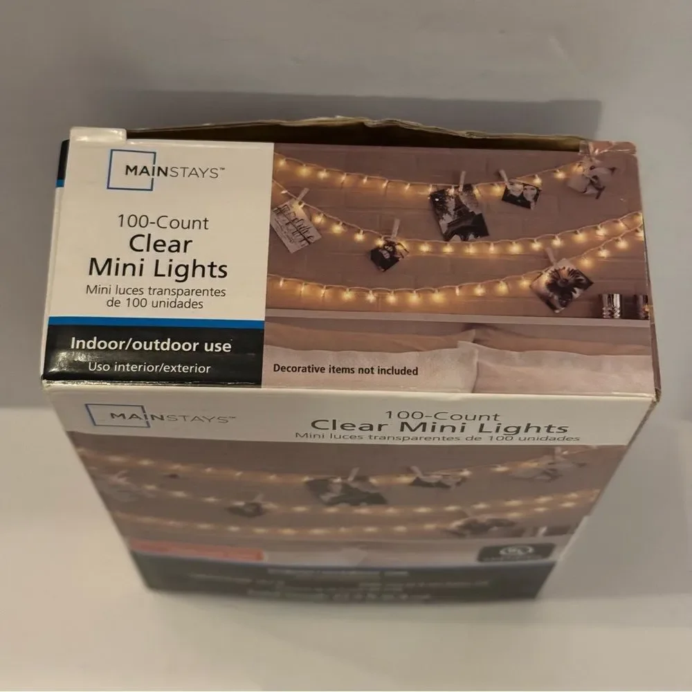 Mainstays 100-Count Clear String Lights
